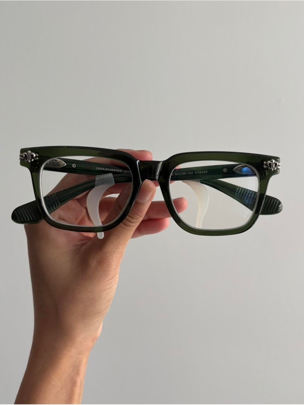 Unbranded Men's Green Square Frame Glasses